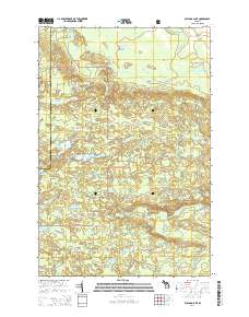 Bulldog Lake 2014 topographic map thumbnail