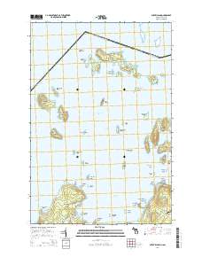 Burnt Island 2014 topographic map thumbnail