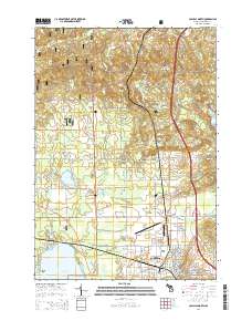 Cadillac North 2014 topographic map thumbnail