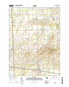 Capac 2014 topographic map thumbnail