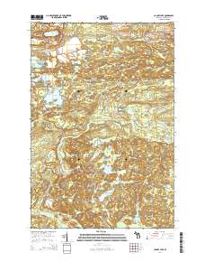 Carney Lake 2014 topographic map thumbnail