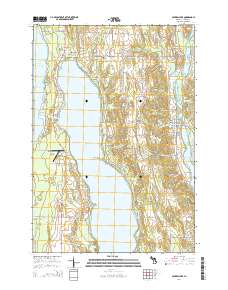 Central Lake 2014 topographic map thumbnail