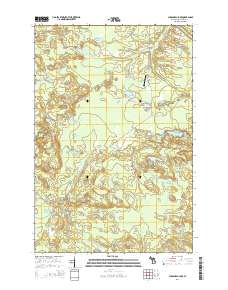 Chabeneau Lake 2014 topographic map thumbnail