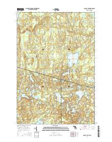 Chaney Lake 2014 topographic map thumbnail