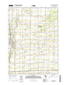 Chesaning East 2014 topographic map thumbnail