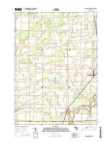 Chesaning West 2014 topographic map thumbnail