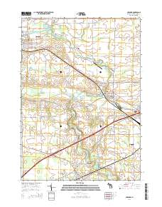 Corunna 2014 topographic map thumbnail
