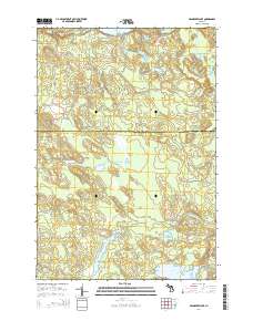 Cranberry Lake 2014 topographic map thumbnail