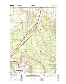 Dafter 2014 topographic map thumbnail