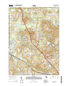 Davisburg 2014 topographic map thumbnail