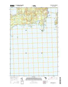 De Tour Village 2014 topographic map thumbnail