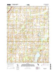 Duck Lake 2014 topographic map thumbnail