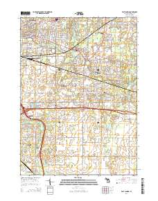 East Lansing 2014 topographic map thumbnail