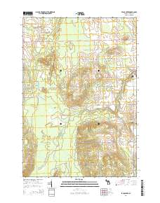 Evans Creek 2014 topographic map thumbnail