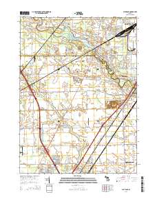 Flat Rock 2014 topographic map thumbnail