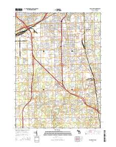 Flint South 2014 topographic map thumbnail