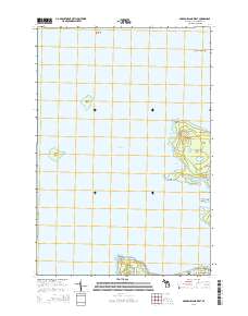 Garden Island West 2014 topographic map thumbnail