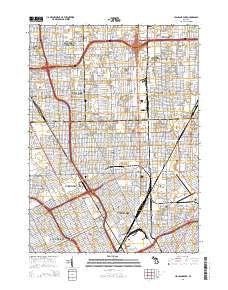 Highland Park 2014 topographic map thumbnail