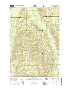Hubbard Lake SW 2014 topographic map thumbnail