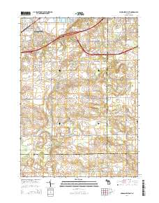 Hudsonville East 2014 topographic map thumbnail