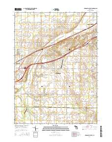 Hudsonville West 2014 topographic map thumbnail
