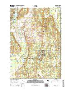 K P Lake 2014 topographic map thumbnail