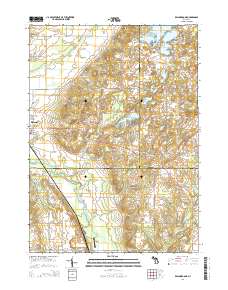 Kalamazoo NE 2014 topographic map thumbnail