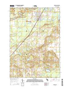 Kalkaska 2014 topographic map thumbnail