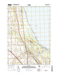 Kawkawlin 2014 topographic map thumbnail