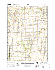 Kinde East 2014 topographic map thumbnail