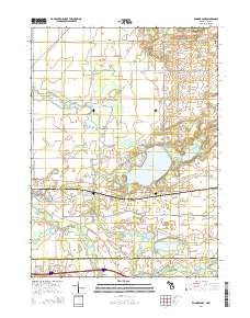Klinger Lake 2014 topographic map thumbnail
