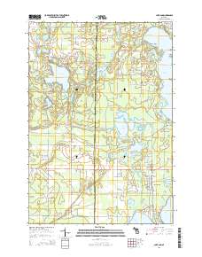 Lake Ann 2014 topographic map thumbnail
