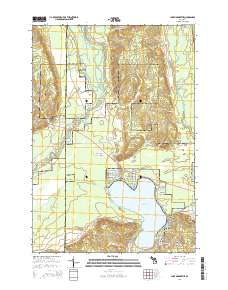 Lake Margrethe 2014 topographic map thumbnail