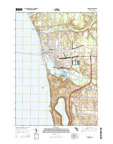 Ludington 2014 topographic map thumbnail