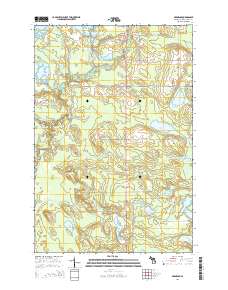 Germfask 2014 topographic map thumbnail