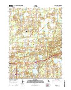 Gilletts Lake 2014 topographic map thumbnail