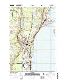 Gladstone 2014 topographic map thumbnail