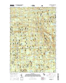 Glitter Lake 2014 topographic map thumbnail