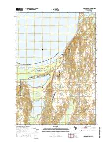Good Harbor Bay 2014 topographic map thumbnail