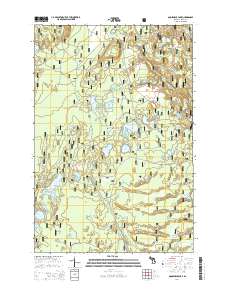 Gooseneck Lake 2014 topographic map thumbnail