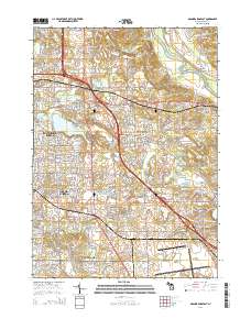 Grand Rapids East 2014 topographic map thumbnail