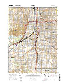 Grand Rapids West 2014 topographic map thumbnail