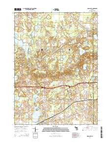 Grass Lake 2014 topographic map thumbnail