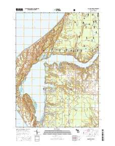 Hamlin Lake 2014 topographic map thumbnail