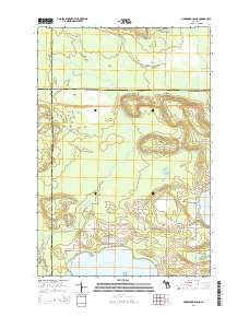 Hardwood Island 2014 topographic map thumbnail