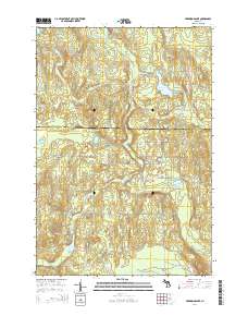 Hardwood Lake 2014 topographic map thumbnail