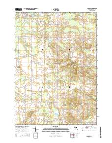 Mecosta 2014 topographic map thumbnail