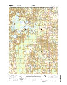 Mecosta NW 2014 topographic map thumbnail