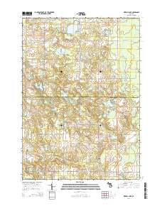 Merrill Lake 2014 topographic map thumbnail
