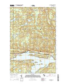 Michigamme 2014 topographic map thumbnail